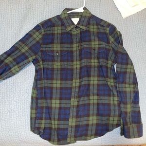 American Eagle green / blue flannel men’s size M